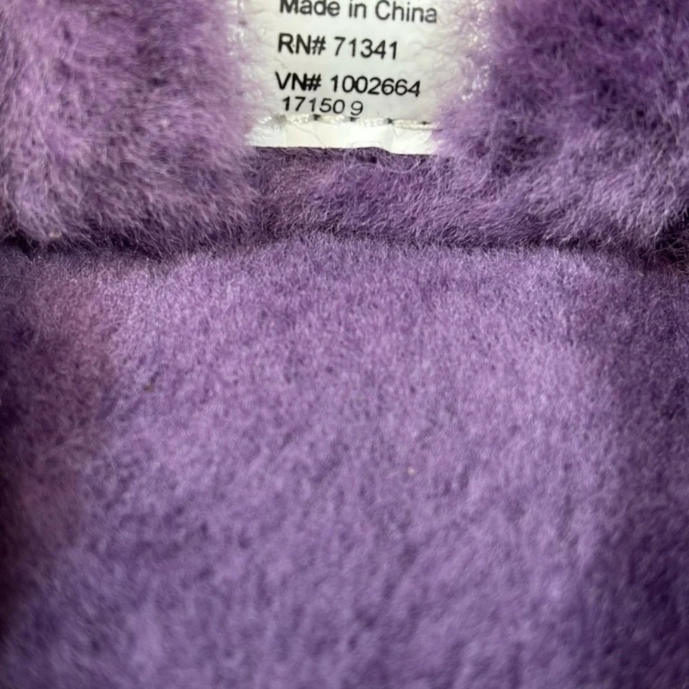 L.L. BEAN Kids Wicked Good‎ Sheepskin Shearling Moccasins Slippers Kids Sz 4